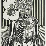 Christine Style,  'Fare Realm'
woodcut with hand toning   22" x 16"