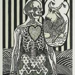 Christine Style, 'Holy Heart'
woodcut with hand toning, 22" x 16"
